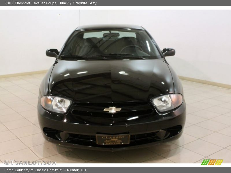 Black / Graphite Gray 2003 Chevrolet Cavalier Coupe