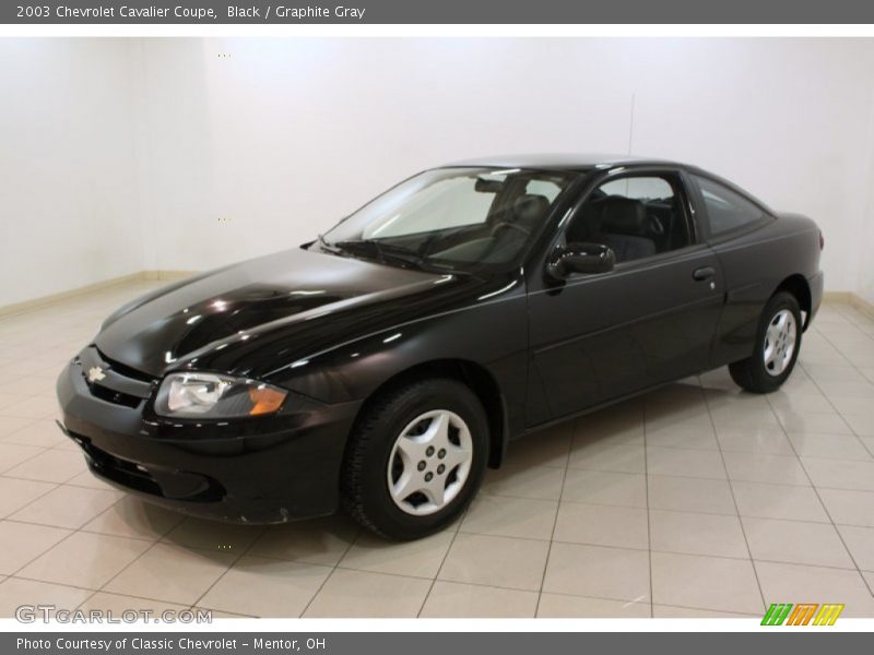 Black / Graphite Gray 2003 Chevrolet Cavalier Coupe