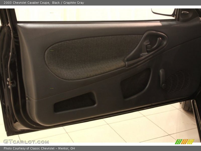 Black / Graphite Gray 2003 Chevrolet Cavalier Coupe