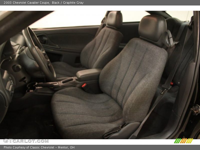 Black / Graphite Gray 2003 Chevrolet Cavalier Coupe