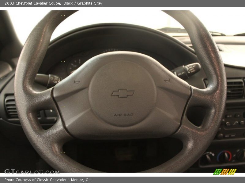 Black / Graphite Gray 2003 Chevrolet Cavalier Coupe