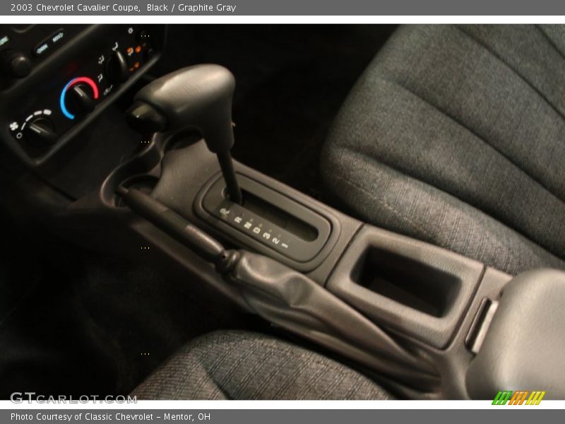 Black / Graphite Gray 2003 Chevrolet Cavalier Coupe
