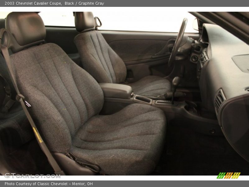 Black / Graphite Gray 2003 Chevrolet Cavalier Coupe
