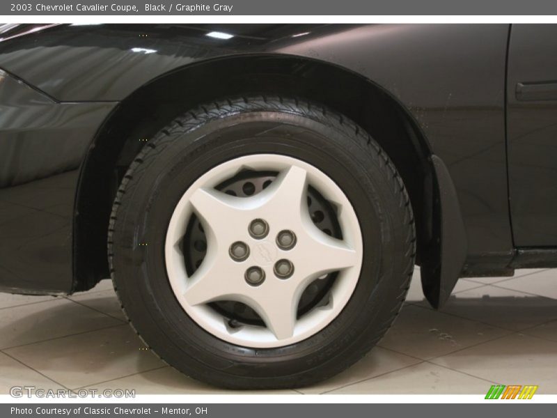 Black / Graphite Gray 2003 Chevrolet Cavalier Coupe
