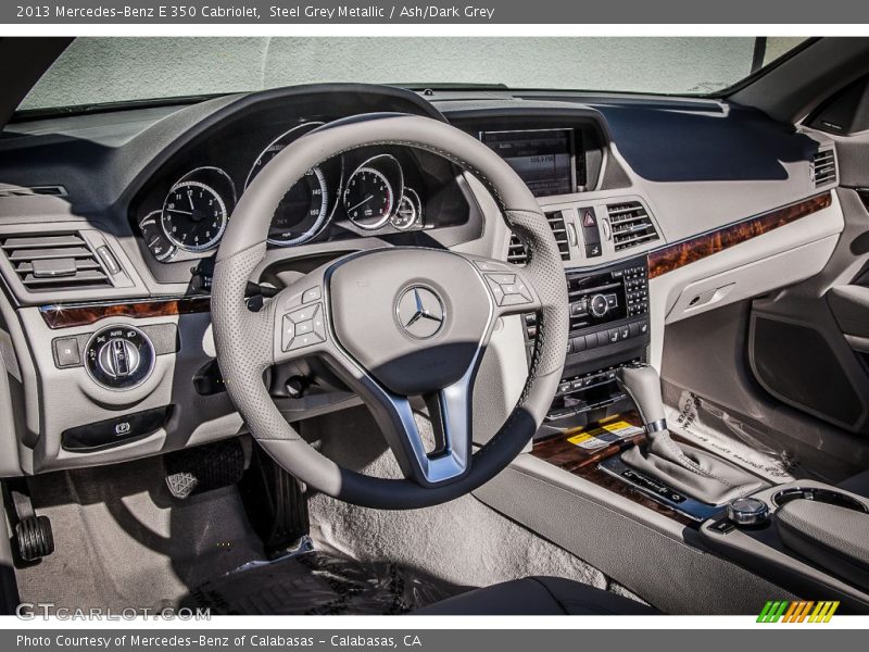 Steel Grey Metallic / Ash/Dark Grey 2013 Mercedes-Benz E 350 Cabriolet