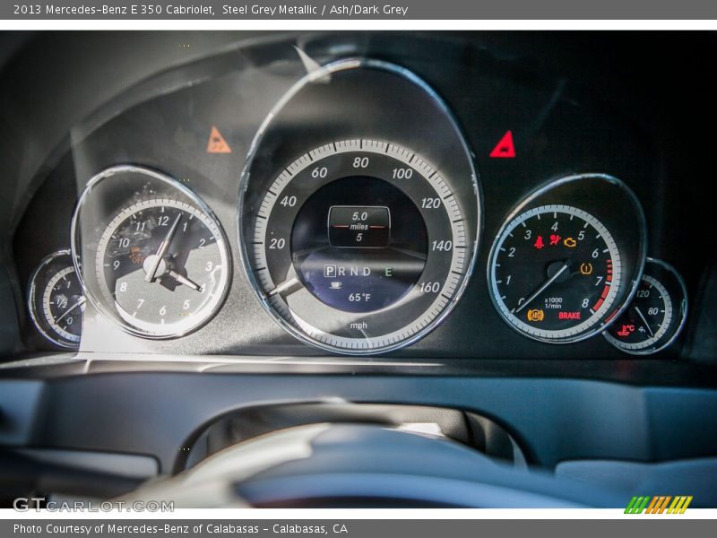 Steel Grey Metallic / Ash/Dark Grey 2013 Mercedes-Benz E 350 Cabriolet