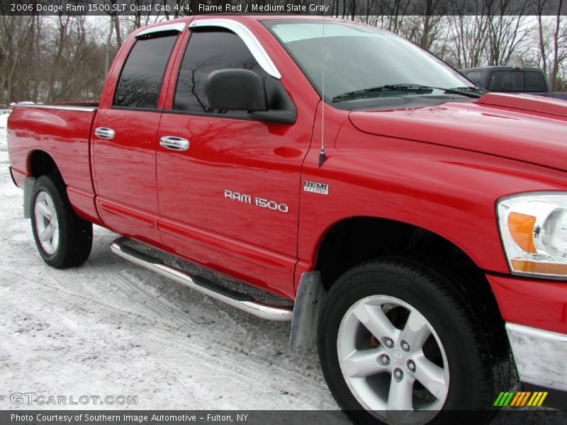 Flame Red / Medium Slate Gray 2006 Dodge Ram 1500 SLT Quad Cab 4x4