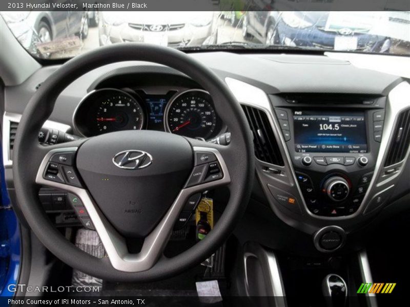 Marathon Blue / Black 2013 Hyundai Veloster