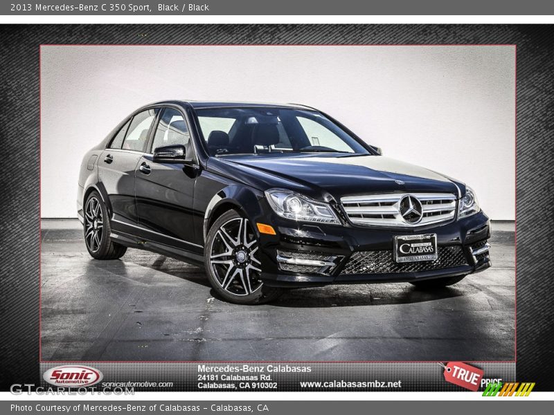 Black / Black 2013 Mercedes-Benz C 350 Sport