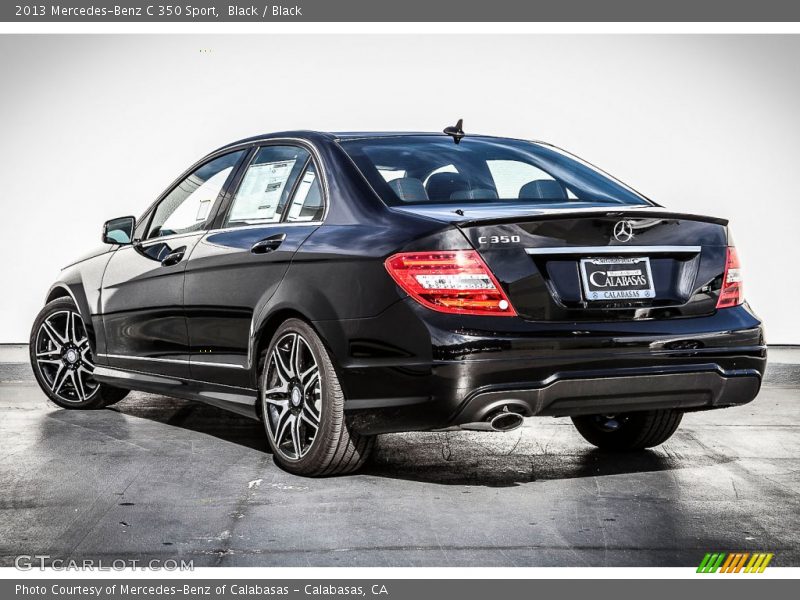 Black / Black 2013 Mercedes-Benz C 350 Sport