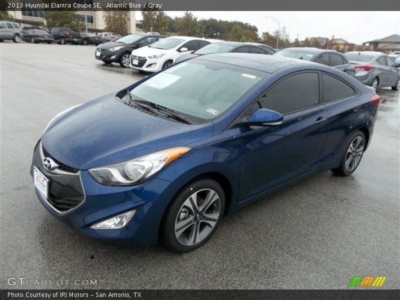 Atlantic Blue / Gray 2013 Hyundai Elantra Coupe SE