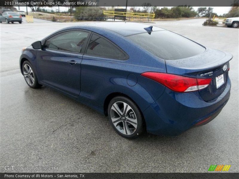 Atlantic Blue / Gray 2013 Hyundai Elantra Coupe SE