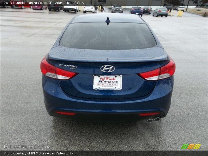 Atlantic Blue / Gray 2013 Hyundai Elantra Coupe SE