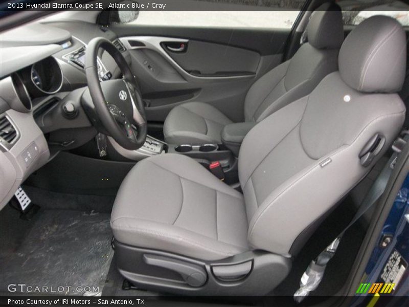 Atlantic Blue / Gray 2013 Hyundai Elantra Coupe SE
