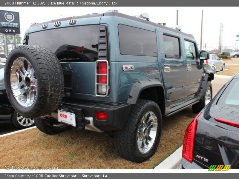 Slate Blue Metallic / Sedona/Ebony Black 2008 Hummer H2 SUV