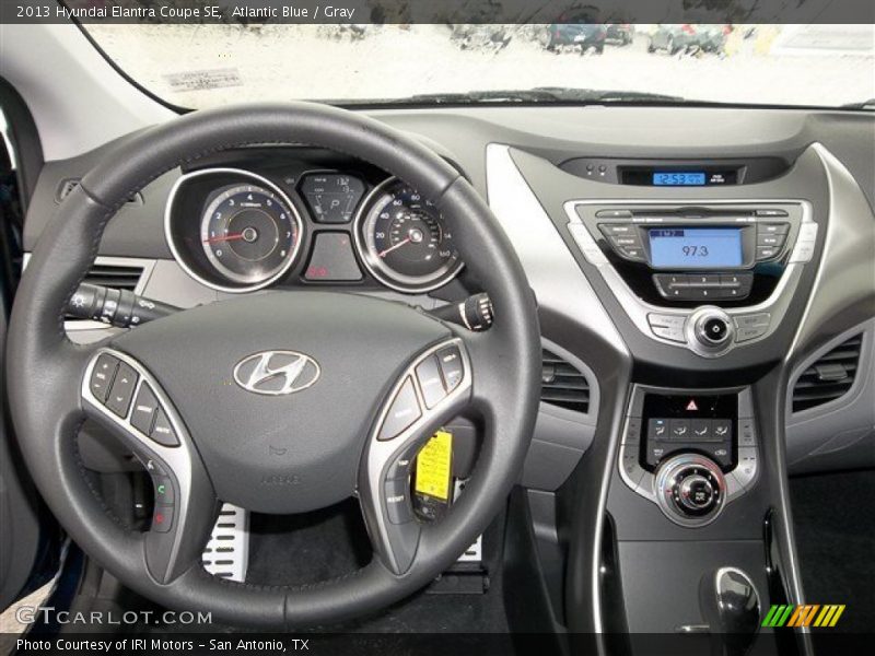 Atlantic Blue / Gray 2013 Hyundai Elantra Coupe SE