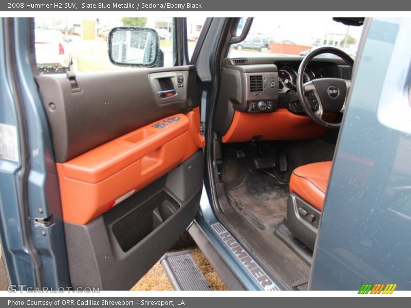 Slate Blue Metallic / Sedona/Ebony Black 2008 Hummer H2 SUV