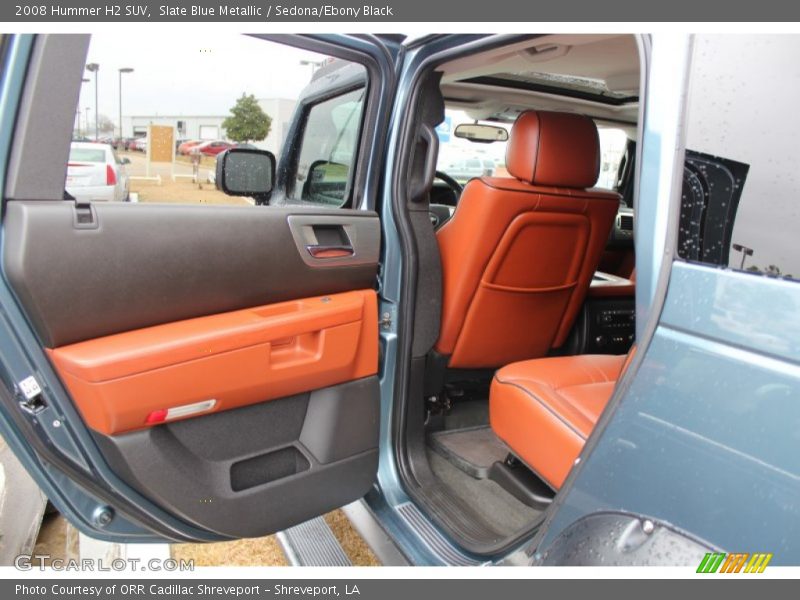 Slate Blue Metallic / Sedona/Ebony Black 2008 Hummer H2 SUV