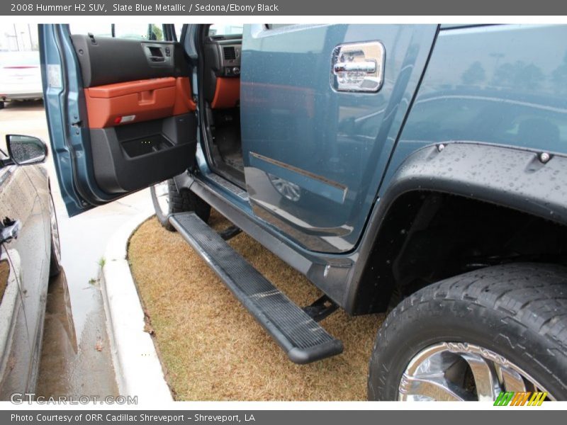 Slate Blue Metallic / Sedona/Ebony Black 2008 Hummer H2 SUV