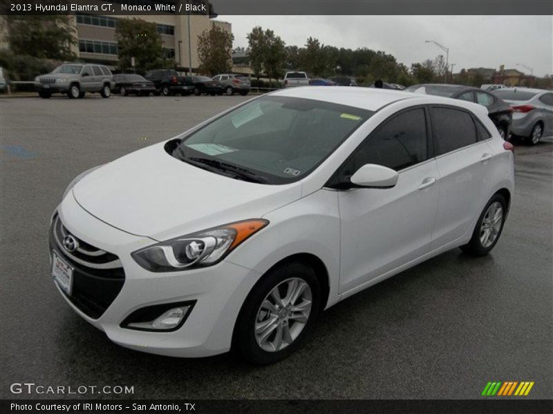 Monaco White / Black 2013 Hyundai Elantra GT