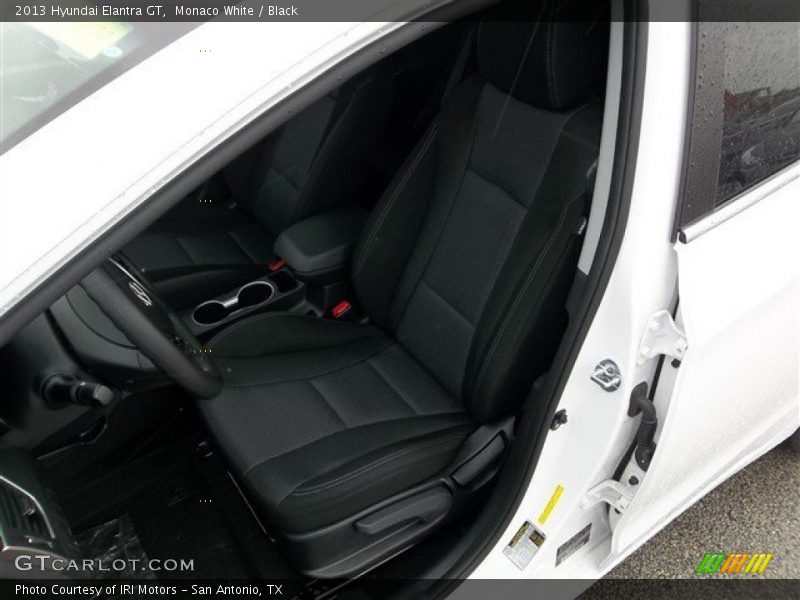 Monaco White / Black 2013 Hyundai Elantra GT