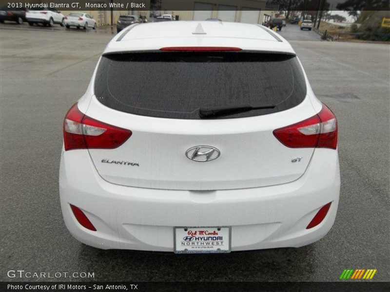 Monaco White / Black 2013 Hyundai Elantra GT