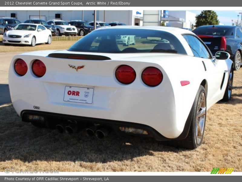 Arctic White / Red/Ebony 2012 Chevrolet Corvette Grand Sport Coupe