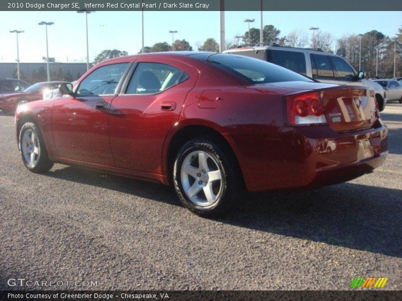 Inferno Red Crystal Pearl / Dark Slate Gray 2010 Dodge Charger SE