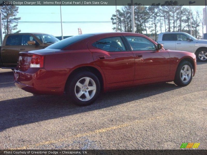 Inferno Red Crystal Pearl / Dark Slate Gray 2010 Dodge Charger SE