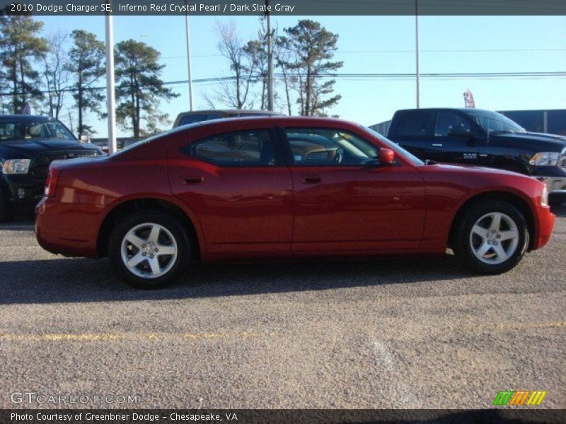 Inferno Red Crystal Pearl / Dark Slate Gray 2010 Dodge Charger SE