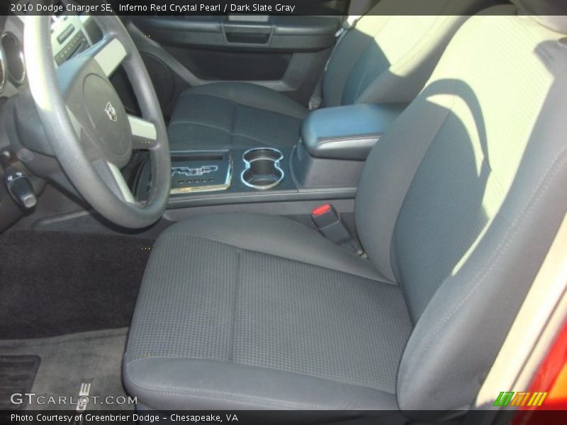 Inferno Red Crystal Pearl / Dark Slate Gray 2010 Dodge Charger SE