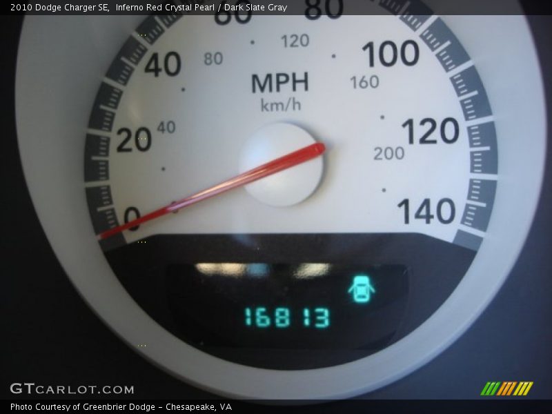 Inferno Red Crystal Pearl / Dark Slate Gray 2010 Dodge Charger SE