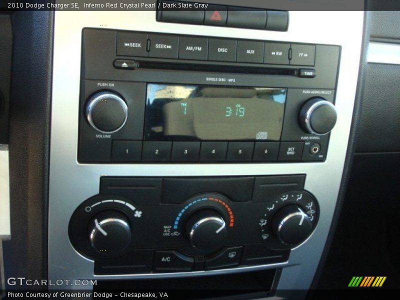 Inferno Red Crystal Pearl / Dark Slate Gray 2010 Dodge Charger SE