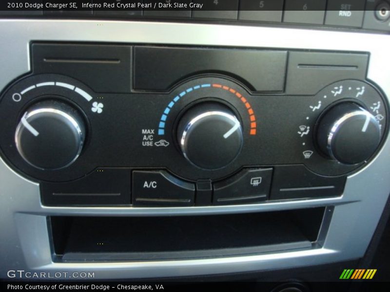 Inferno Red Crystal Pearl / Dark Slate Gray 2010 Dodge Charger SE