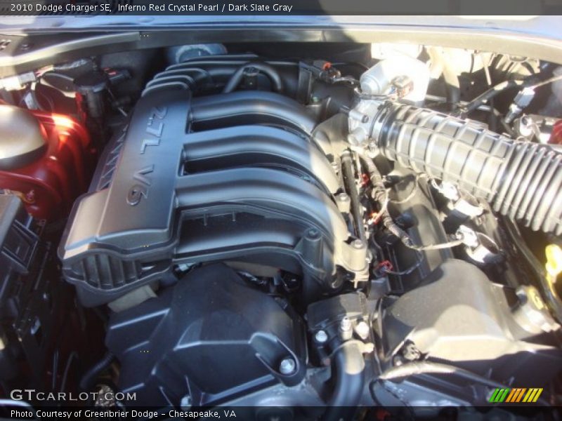 Inferno Red Crystal Pearl / Dark Slate Gray 2010 Dodge Charger SE