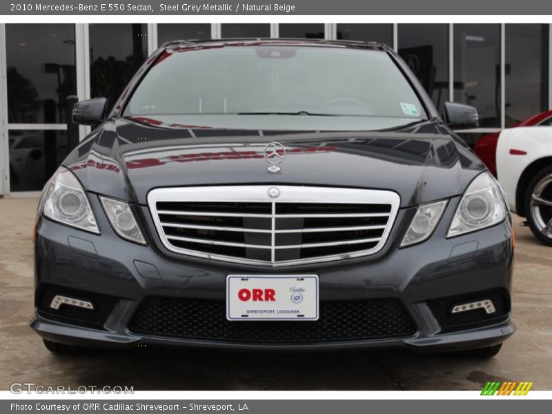 Steel Grey Metallic / Natural Beige 2010 Mercedes-Benz E 550 Sedan