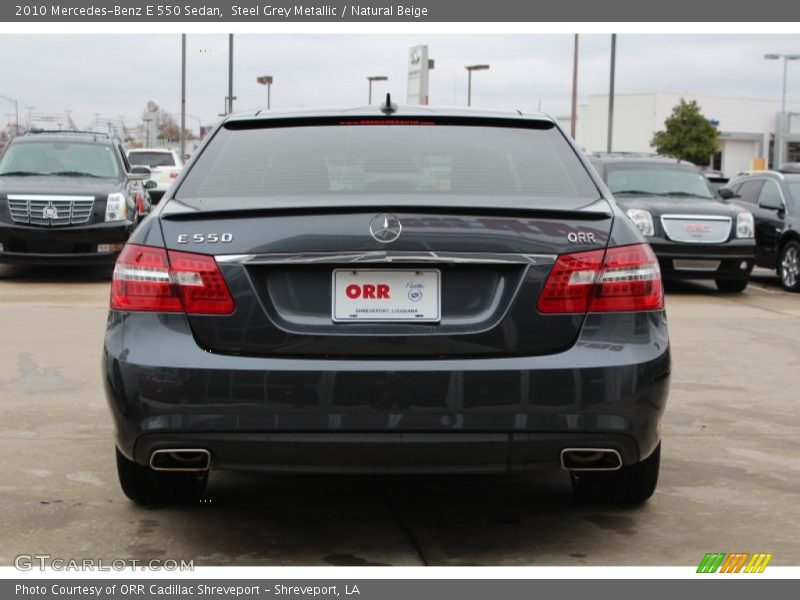 Steel Grey Metallic / Natural Beige 2010 Mercedes-Benz E 550 Sedan