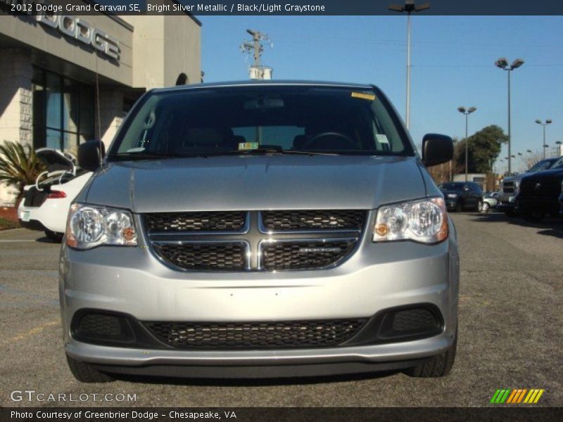 Bright Silver Metallic / Black/Light Graystone 2012 Dodge Grand Caravan SE