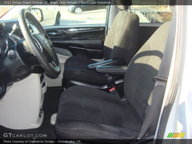 Bright Silver Metallic / Black/Light Graystone 2012 Dodge Grand Caravan SE