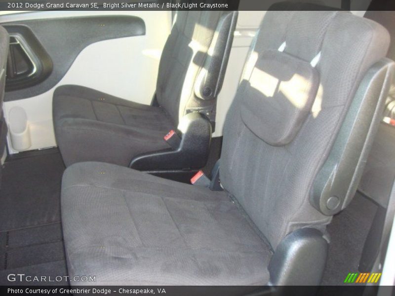 Bright Silver Metallic / Black/Light Graystone 2012 Dodge Grand Caravan SE