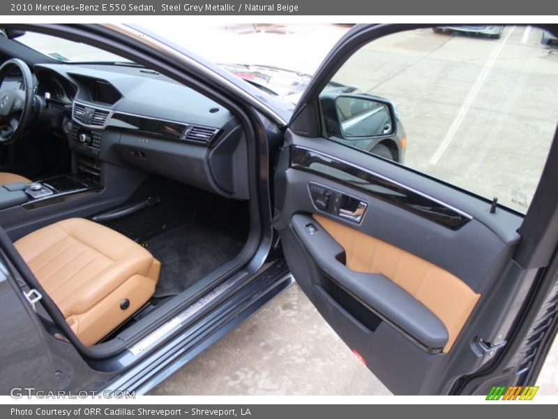 Steel Grey Metallic / Natural Beige 2010 Mercedes-Benz E 550 Sedan
