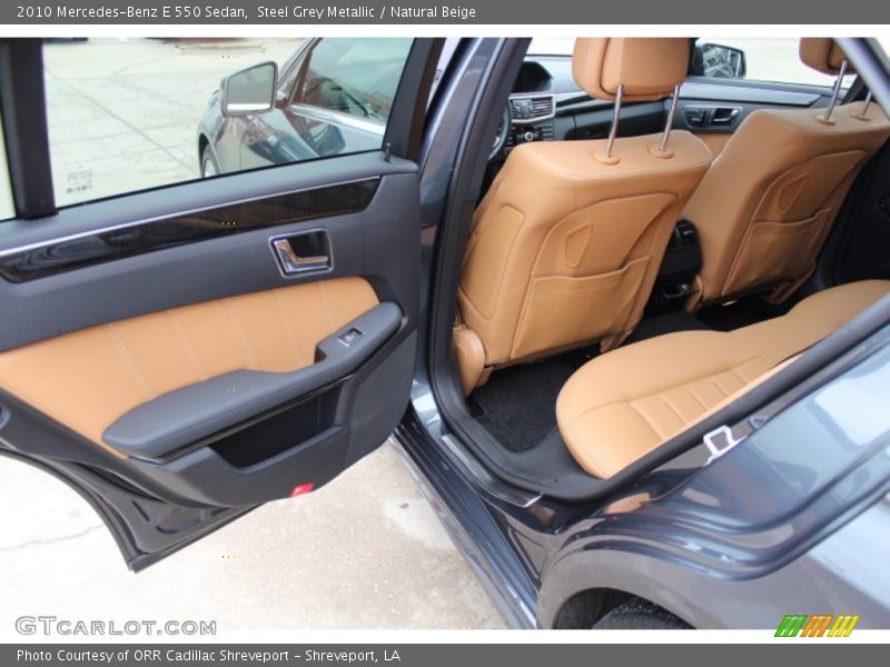 Steel Grey Metallic / Natural Beige 2010 Mercedes-Benz E 550 Sedan