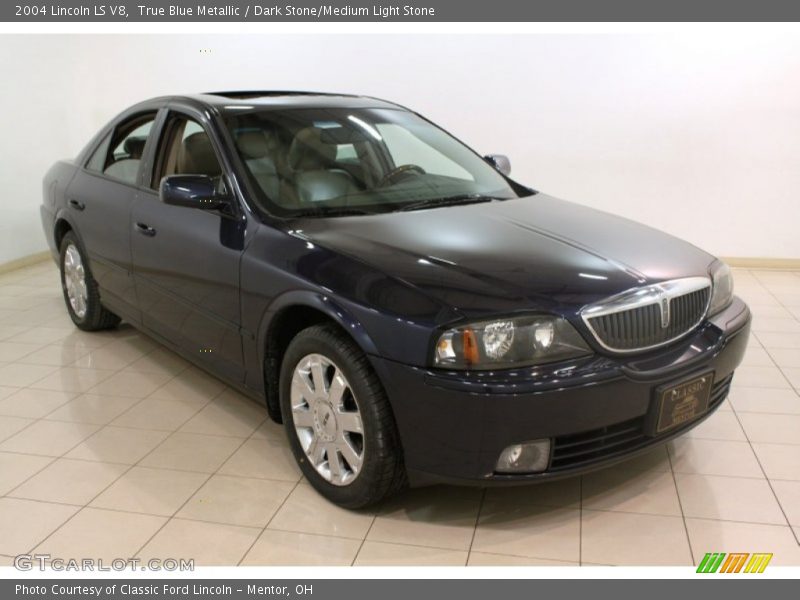 True Blue Metallic / Dark Stone/Medium Light Stone 2004 Lincoln LS V8