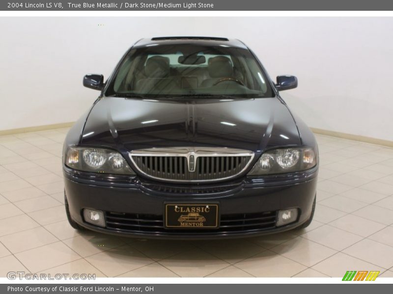 True Blue Metallic / Dark Stone/Medium Light Stone 2004 Lincoln LS V8