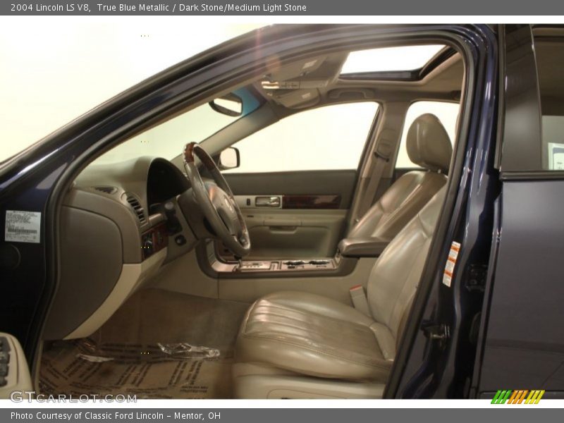 True Blue Metallic / Dark Stone/Medium Light Stone 2004 Lincoln LS V8