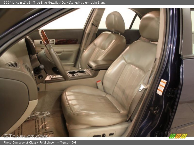 True Blue Metallic / Dark Stone/Medium Light Stone 2004 Lincoln LS V8