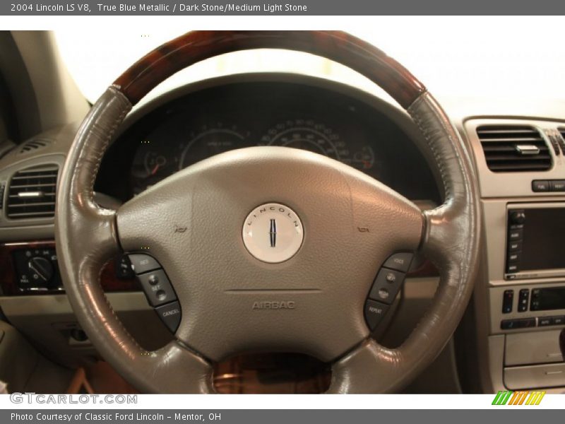 True Blue Metallic / Dark Stone/Medium Light Stone 2004 Lincoln LS V8