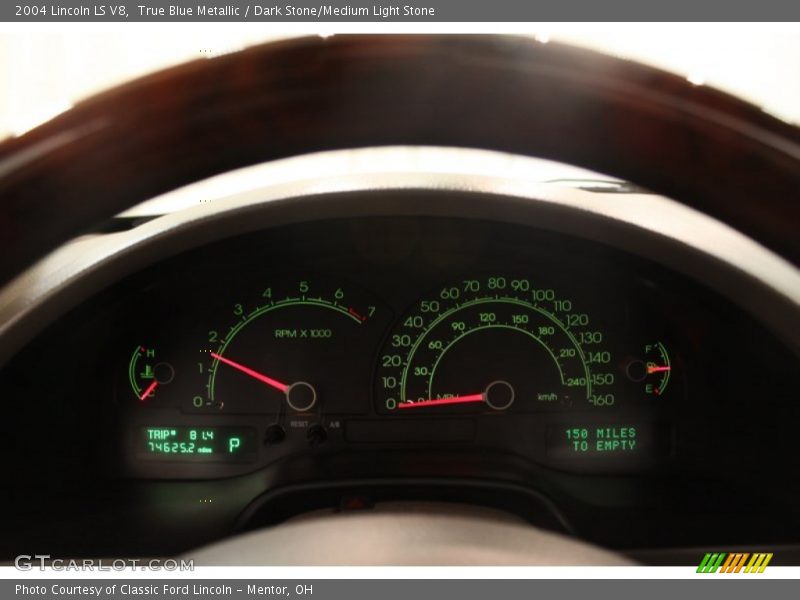 True Blue Metallic / Dark Stone/Medium Light Stone 2004 Lincoln LS V8