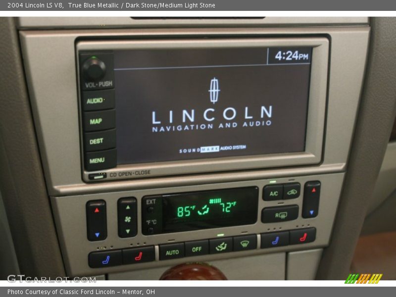 True Blue Metallic / Dark Stone/Medium Light Stone 2004 Lincoln LS V8