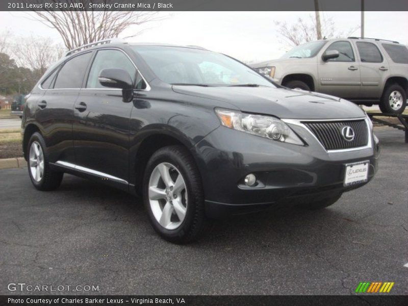 Smokey Granite Mica / Black 2011 Lexus RX 350 AWD